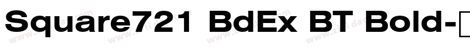 Square721 BdEx BT Bold字体转换